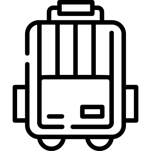 Luggage travelling tools and utensils suitcase icon