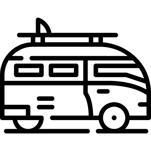 Van transportation public transport travel icon