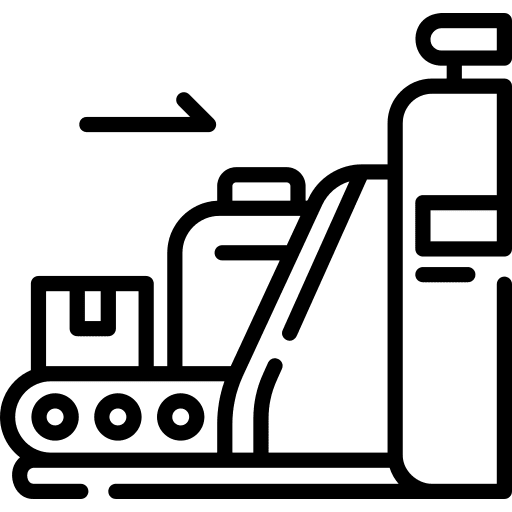 Baggage vacations airport travel icon