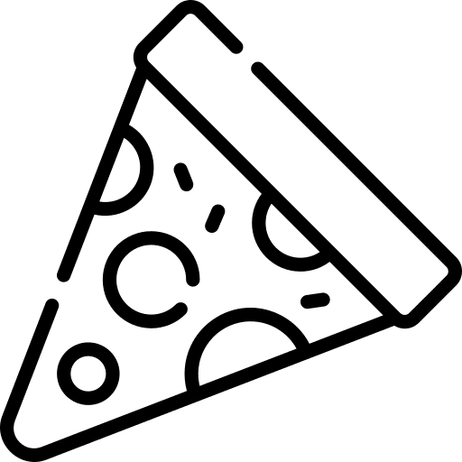 Pizza slice pizza salami travel icon