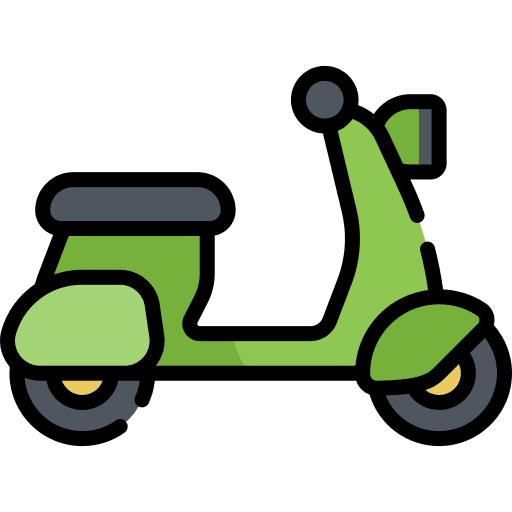 Scooter motor motorbike bike icon