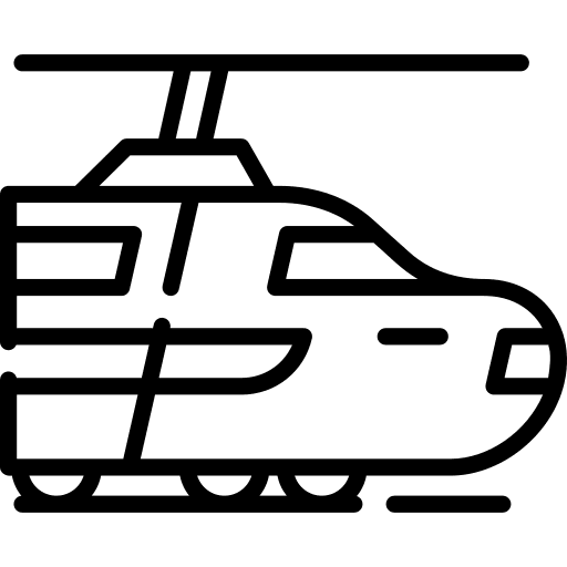 Train travel railway transportation icon