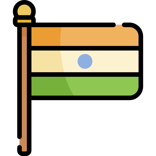 India nation flag world icon