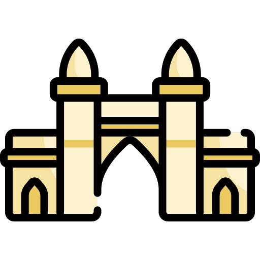Gate of india landmark architectonic monuments icon