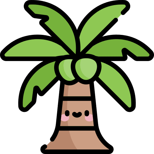 Palm tree nature botanical summer icon