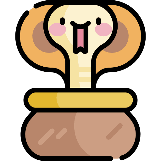 Cobra cobra basket wildlife icon