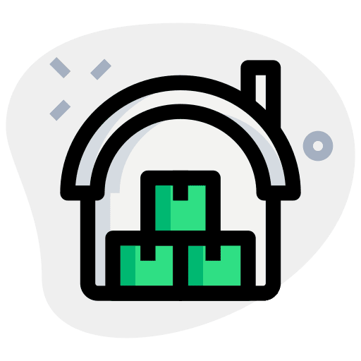 Shed shipping warehouses limited stock icon