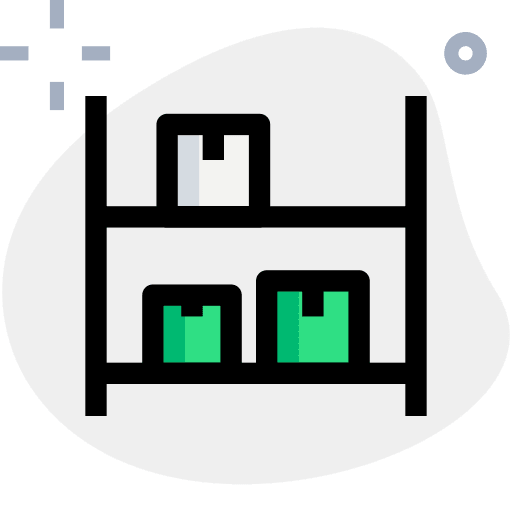 Store manager rack storage icon