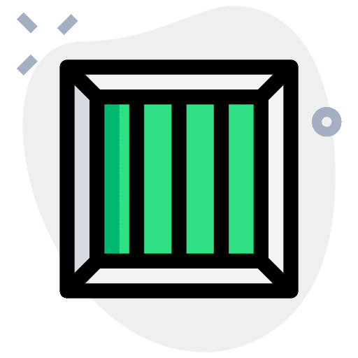 Top view shipping and delivery wooden construction and tools icon