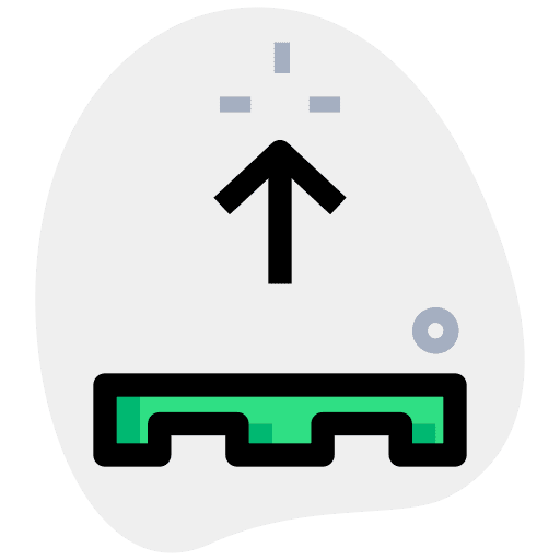 Arrow shipping and delivery arrow industry icon