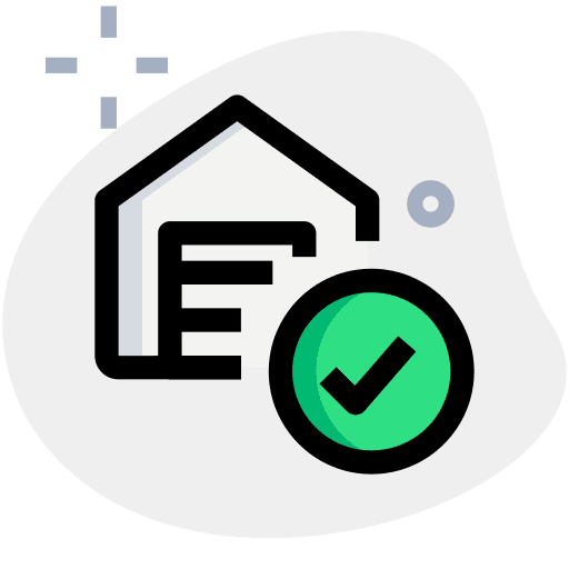 Checked warehouses empire state building storage icon