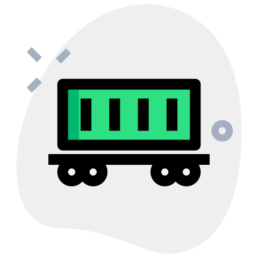 Freight container wheels freight icon