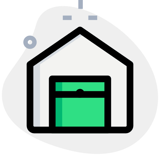 Open shipping and delivery open storage icon