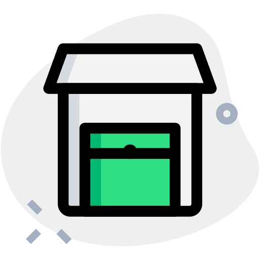 Shutter delivery shutter industry icon