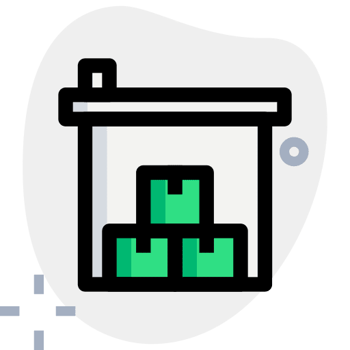 Boxes shipping and delivery shipping warehouses icon