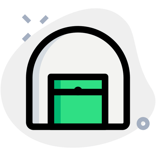 Curved curved warehouses empire state building icon