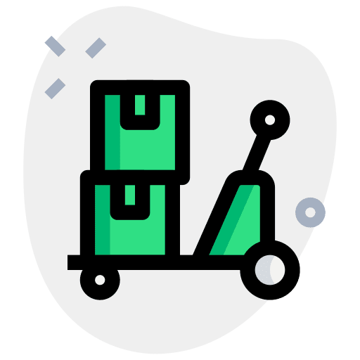 Load boxes transport industry icon