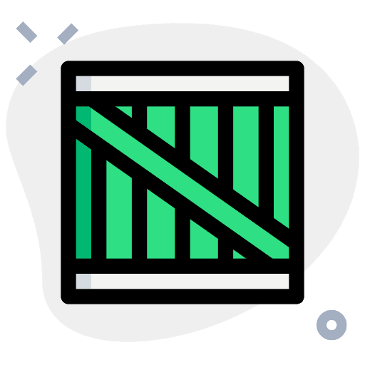 Packaging industry packaging wooden box icon