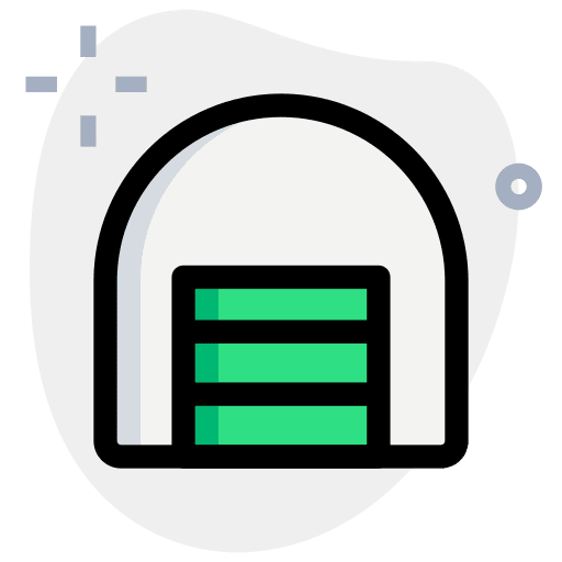 Roof empire state building roof shipping and delivery icon