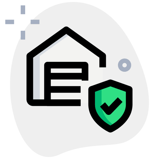 Secure warehouse shipping and delivery delivery icon