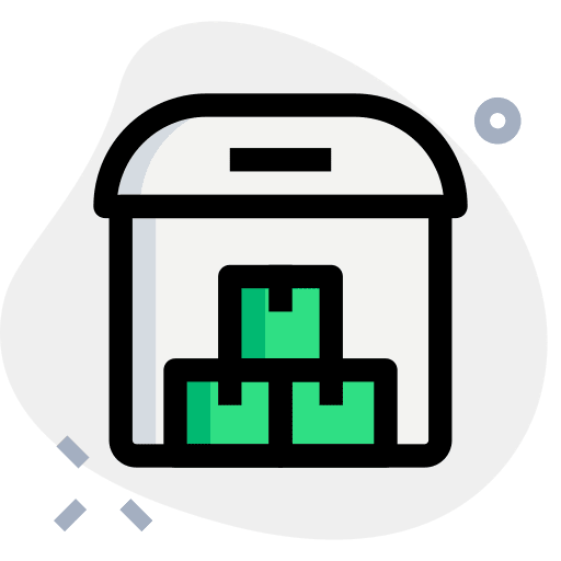 Airport warehouse storage airport icon