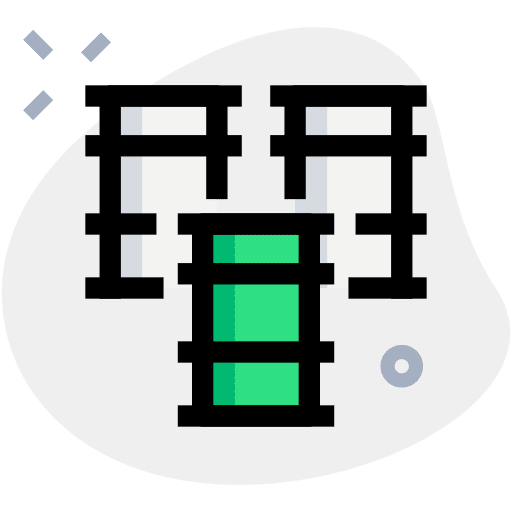 Crude combustible oil industry icon