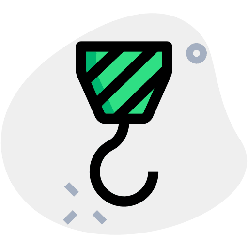 Hook construction and tools contruction crane icon