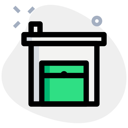 Industrial delivery warehouses storage icon