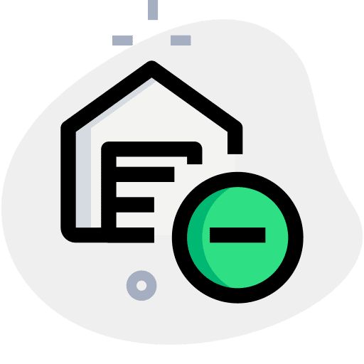 Remove storage empire state building delivery icon