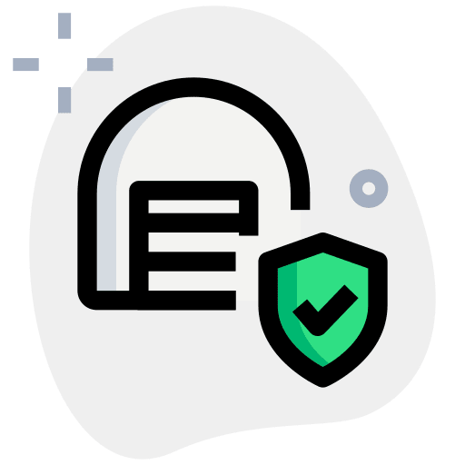 Secure warehouse shipping and delivery warehouses icon