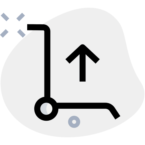 Up arrow business boxes industry icon
