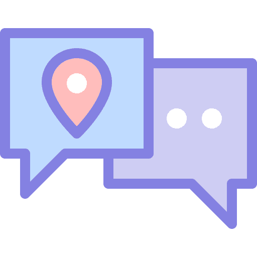 Chat chat placeholder pin icon