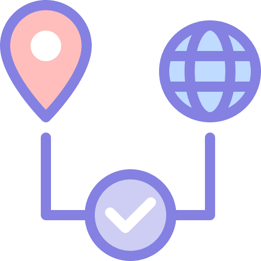 Connect gps connect pin icon