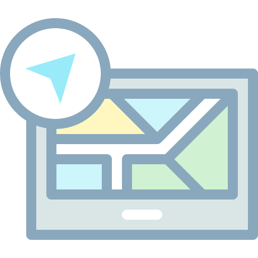 Navigation orientation location screen icon