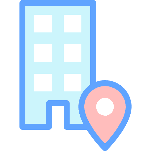 Office pin location map icon