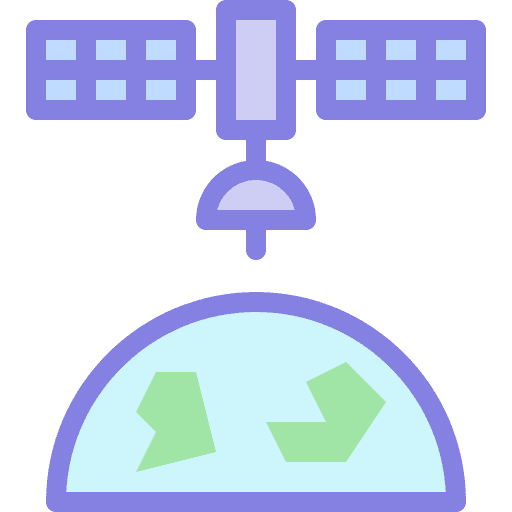 Satellite technology satellite electronics icon
