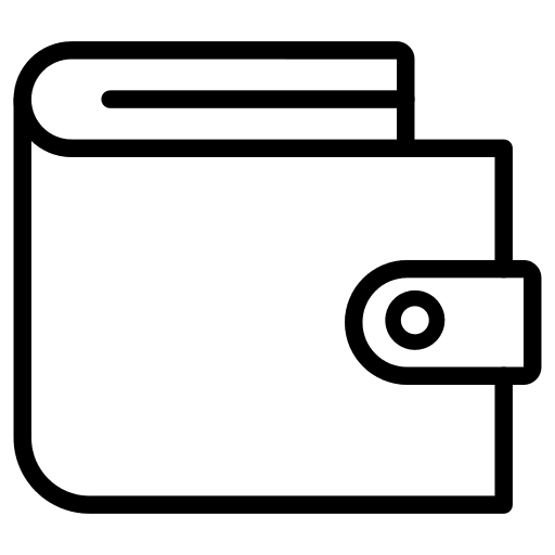 Wallet pay business and finance save money icon