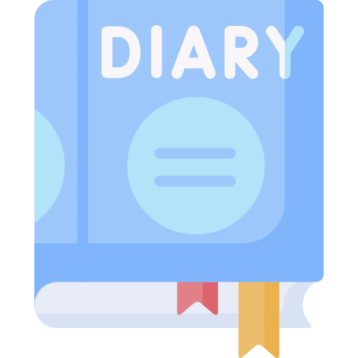 Diary education book diary icon