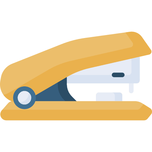 Stapler office material education school material icon