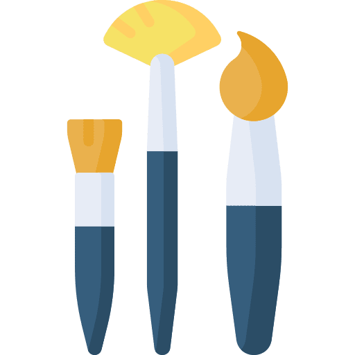 Brush painting art painter icon