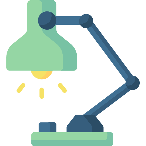Desk lamp electronics desk lamp technology icon