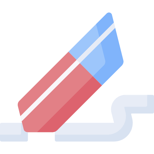 Eraser education eraser remove icon