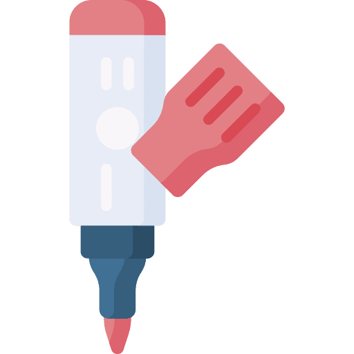 Marker drawing art and design marker icon