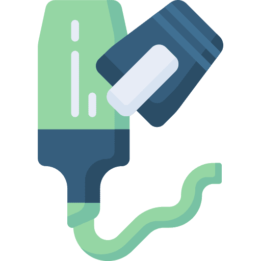 Marker drawing highlighter art and design icon