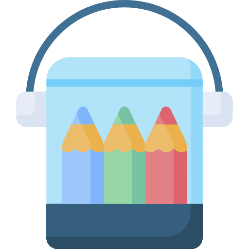 Pencil school material utensils stationery icon