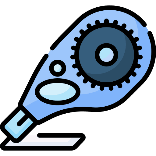 Corrector writing text deleting icon