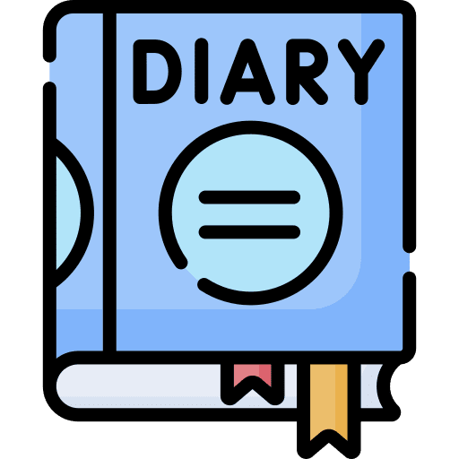Diary diary agenda activities icon