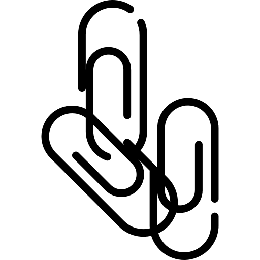 Paper clip miscellaneous tools and utensils clip icon