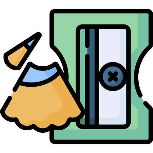 Pencil sharpener school material pencil sharpener icon