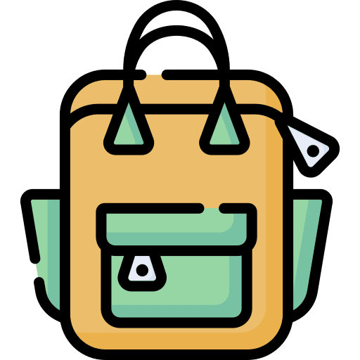 Backpack bag backpack baggage icon